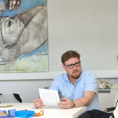 Bild vergrößern: 2015-06 Stephaneum Dienstag Schreibwerkstatt (19)